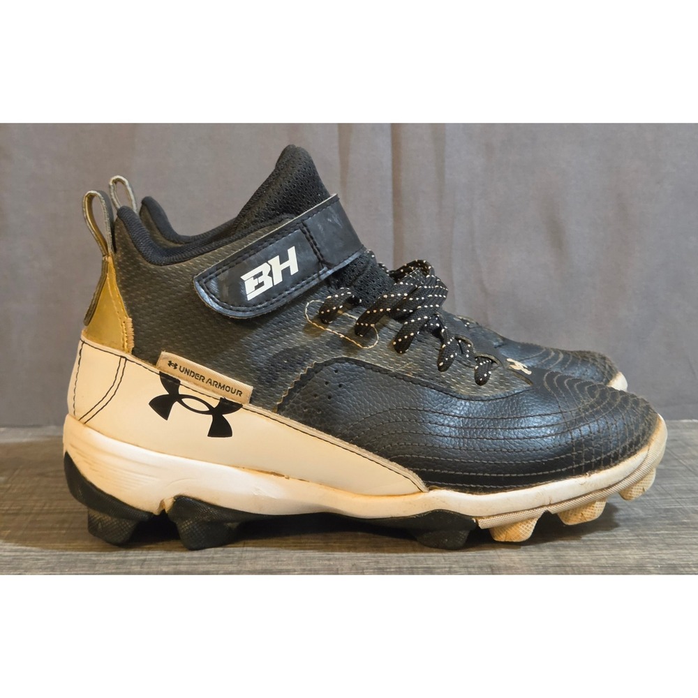 Under Armour Bryce Harper Baseball Softball Cleats Youth Size 3Y Black